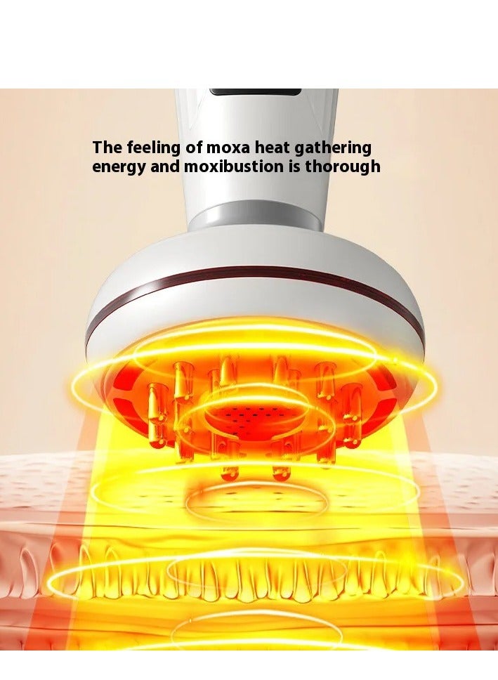 DIGI CORE Bluile Cellulite Massager, Electric Body Sculpting Machine with EMS Microcurrent, Red Light & Heat Therapy, Handheld Anti-Cellulite & Fat Massager for Waist, Stomach, Legs & Arms, Digital Display, Multiple Massage Modes, Slimming & Skin Firming Device White - Image 3