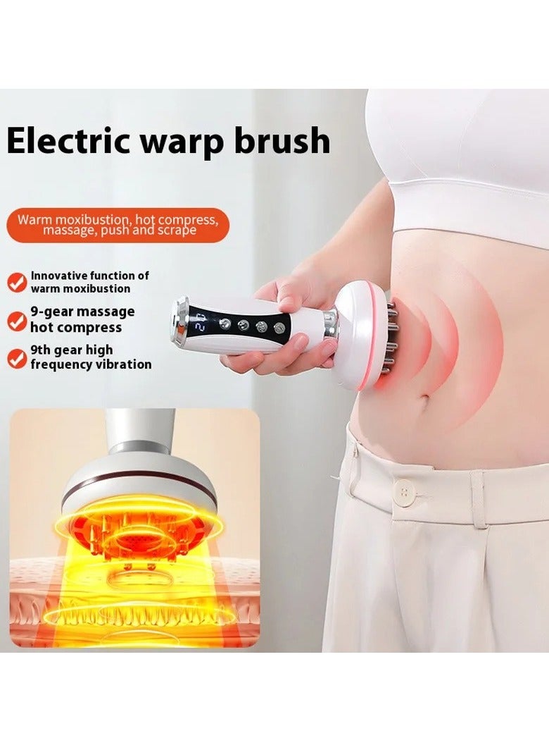 DIGI CORE Bluile Cellulite Massager, Electric Body Sculpting Machine with EMS Microcurrent, Red Light & Heat Therapy, Handheld Anti-Cellulite & Fat Massager for Waist, Stomach, Legs & Arms, Digital Display, Multiple Massage Modes, Slimming & Skin Firming Device White - Image 4