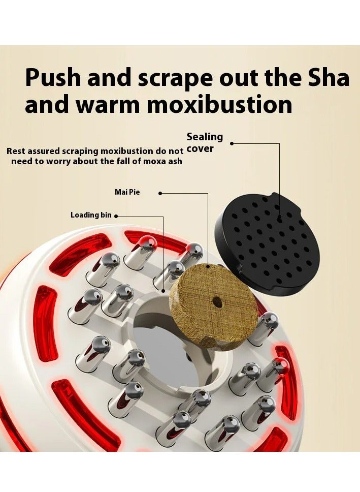 DIGI CORE Bluile Cellulite Massager, Electric Body Sculpting Machine with EMS Microcurrent, Red Light & Heat Therapy, Handheld Anti-Cellulite & Fat Massager for Waist, Stomach, Legs & Arms, Digital Display, Multiple Massage Modes, Slimming & Skin Firming Device White - Image 5