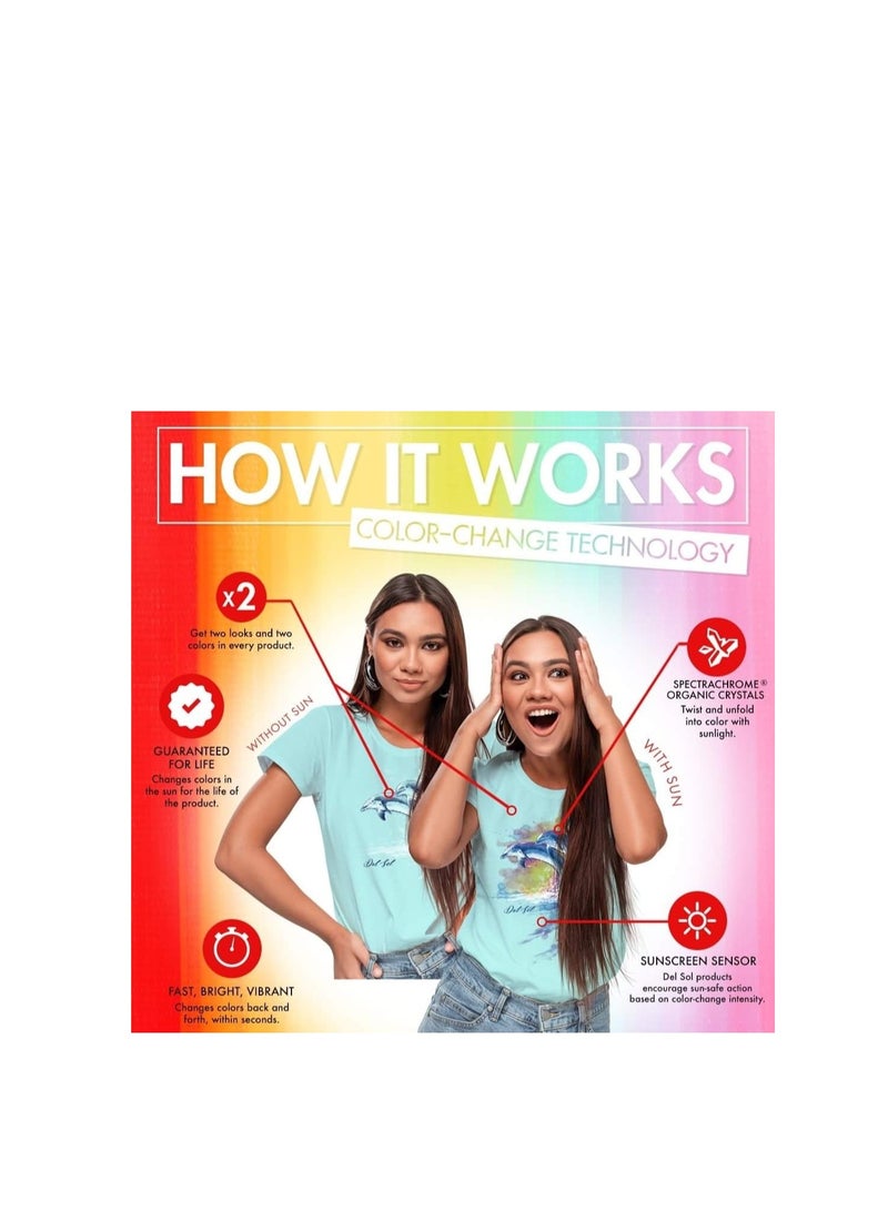 Del Sol Color Change Delsol Color Change Girls' T-Shirt Little Ladies - Image 4