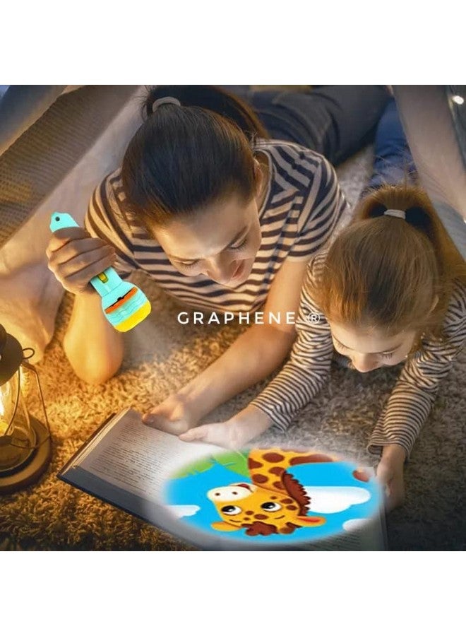 Graphene Mini Projector Torch Toy with 3 Slides, 24 Patterns - Safe, ABS Material, Easy, Creative Learning & Bedtime Stories, Transform to Night Light for Ultimate Comfort - Image 5