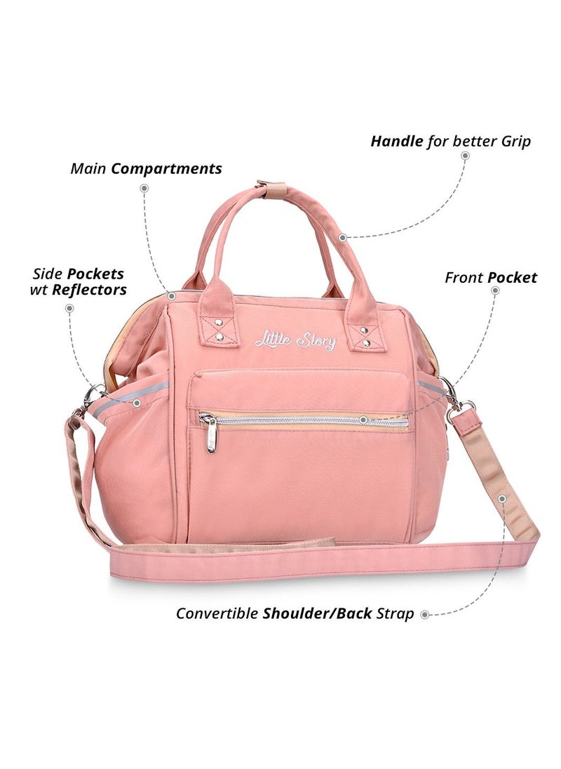 Little Story - Ace Diaper Bag - Pink - Image 1