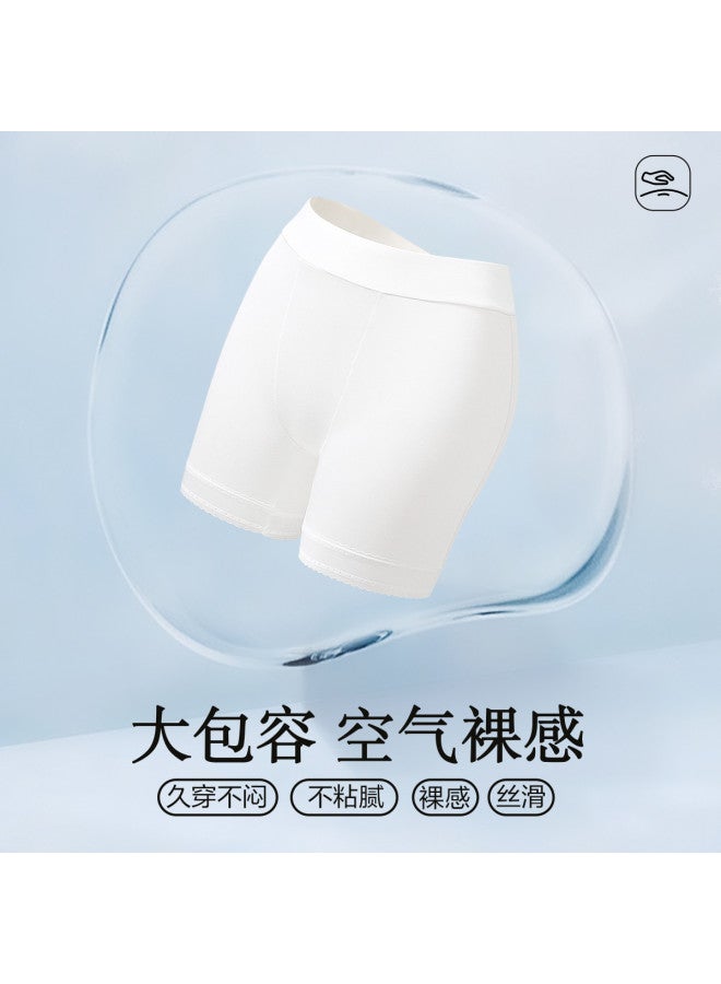 Red Bean Lace-Trimmed Women'S Briefs, Summer Thin Seamless Underwear, Anti-Peep Safety Shorts - Image 4