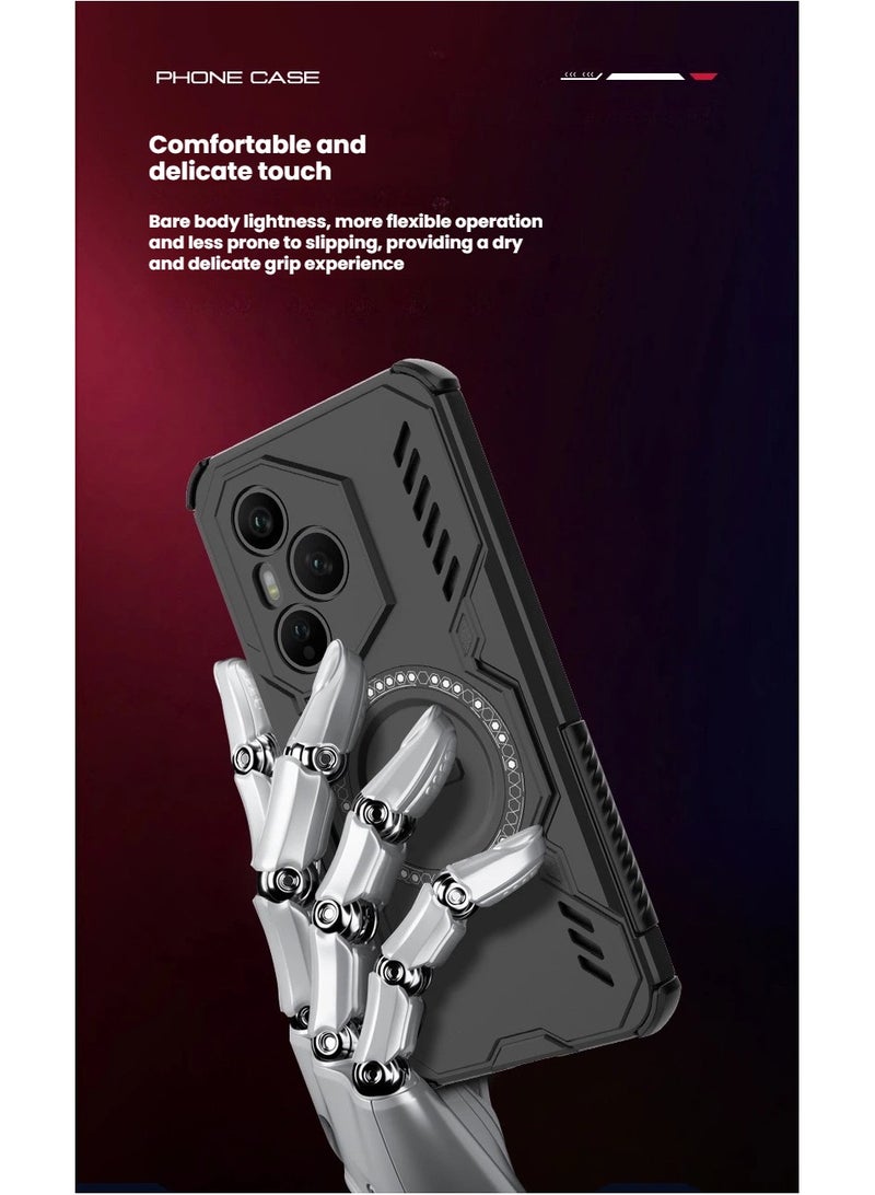 general Honor 400 Pro 5G Case, Drop Protection Shockproof Slim Heat Dissipation Double Layer Magnetic Wireless Charging Protective Phone Case Honor 400 Pro 5G - Image 4