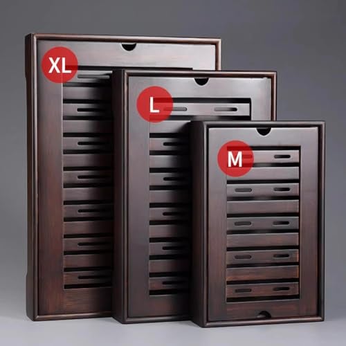 Lyty Mini Bamboo Chinese Tea Tray - 11 x 7 inch Japanese Tea Serving Tray, Small Gongfu Tea Table Set with Reservoir Type Water Storage Box (M) - Image 5