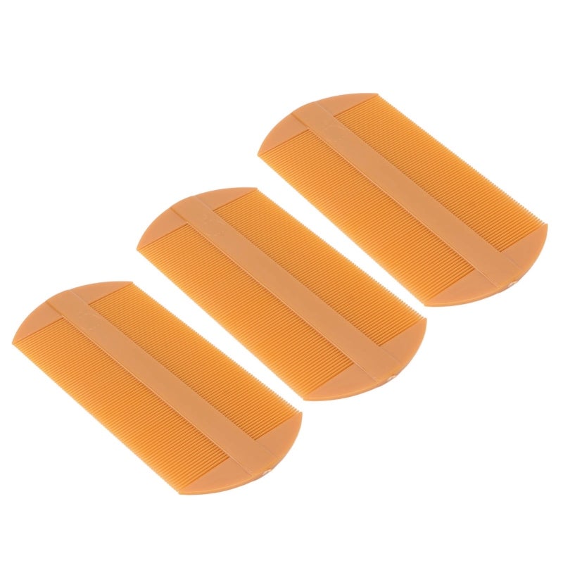 Double Sided Lice Comb 2-in-1 Round Fine Toothed Slip Resistant Durable Nit Removal Comb - Gentle Scalp Friendly Lice Treatment Tool for Home Use Kids All Hair Types - Image 5