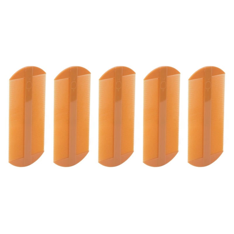 Double Sided Lice Comb 2-in-1 Round Fine Toothed Slip Resistant Durable Nit Removal Comb - Gentle Scalp Friendly Lice Treatment Tool for Home Use Kids All Hair Types - Image 4