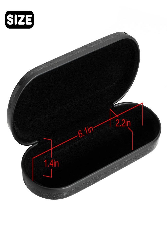 Vemiss Hard Shell Eyeglasses Case Lightweight Portable Case for Women,Men (B-Black) - Image 3