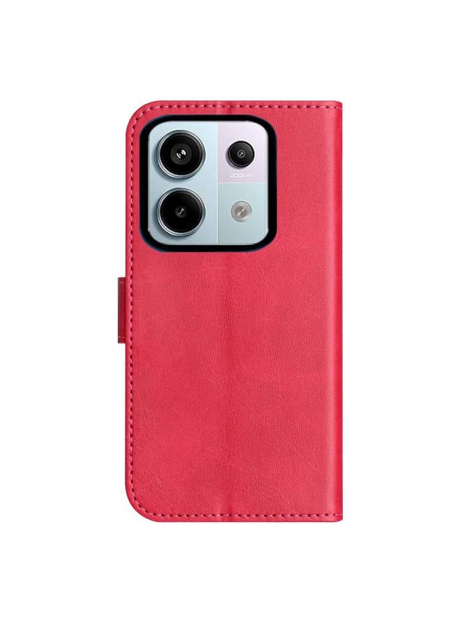 اس-توب جراب لهاتف Redmi Note 13 Pro 5G جراب هاتف جلدي مزدوج الطي على شكل حرف S - Image 3