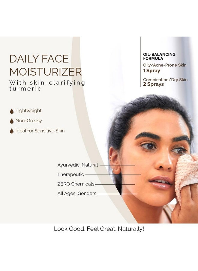 PARAMA NATURALS - Turmeric All Day Lite Moisturizing Face Oil 5Ml For Skin Brightening & Radiant Glow Antiaging Nongreasy Oil Sensitive & Acneprone Skin. - Image 1