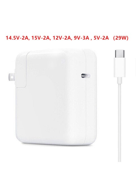 Cross Border Hot Sale 61W87W96W For Apple Laptop Power Adapter Macbook Computer Charger-Color:29w Type-c With 2m Cable-Specifications:Us Regulations (compatible With Domestic Use)