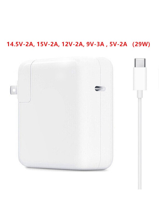 Generic - Cross Border Hot Sale 61W87W96W For Apple Laptop Power Adapter Macbook Computer Charger-Color:29w Type-c With 2m Cable-Specifications:Us Regulations (compatible With Domestic Use) - Image 1