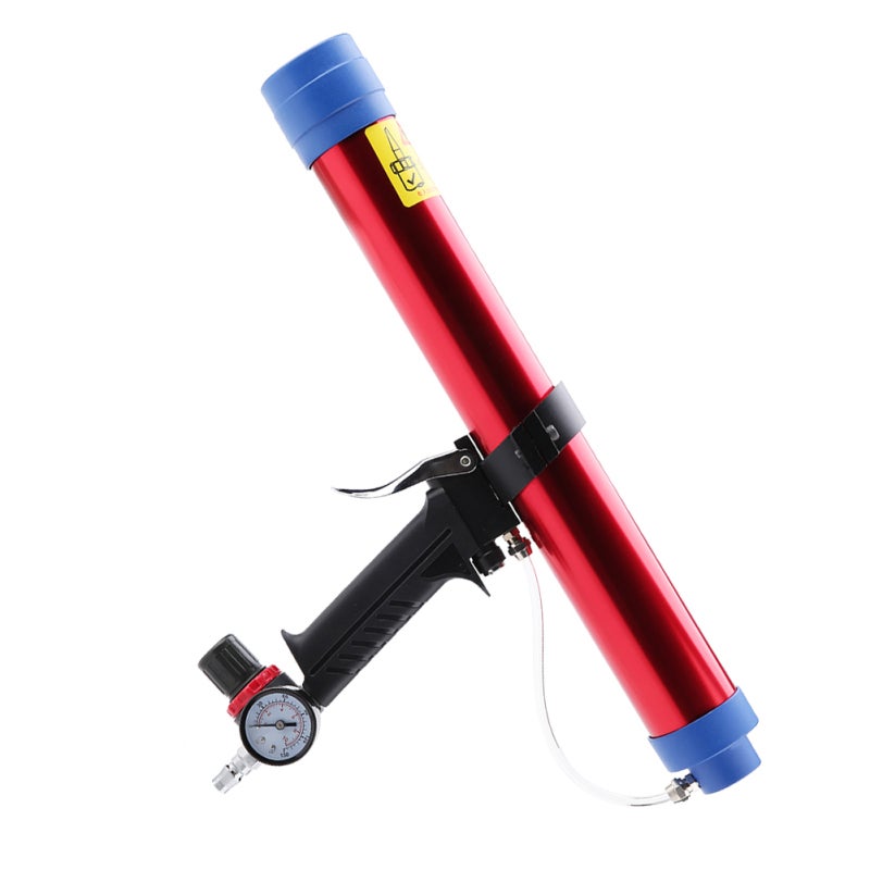 Pneumatic Glass Glue Sealant Gun 300-600ml Aluminum Alloy No Air Leakage - Labor Saving Caulking Gun for Large Area Continuous Operation - Image 4