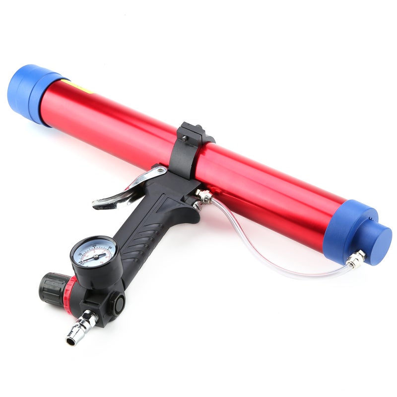 Pneumatic Glass Glue Sealant Gun 300-600ml Aluminum Alloy No Air Leakage - Labor Saving Caulking Gun for Large Area Continuous Operation - Image 5