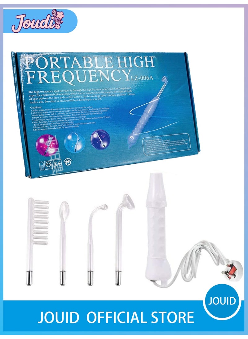 Joudi Professional High Frequency Facial Wand - 6-in-1 Skin Therapy Device with Neon/Argon Wands for Anti-Aging, Wrinkle Reduction & Scalp Stimulation - Image 1