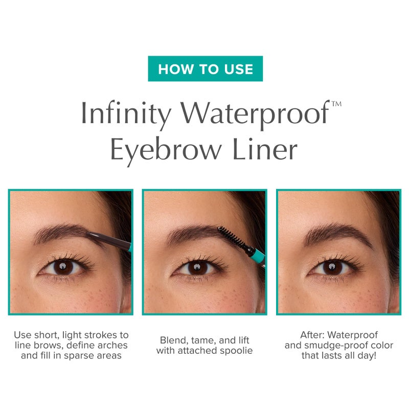 Thrive Causemetics Infinity Waterproof Eyebrow Pencil, Retractable Brow Pencil with Hyaluronic Acid & Shea Butter, Dual Ended Eyebrow Brush Spoolie, Fine Tip, Vegan & Cruelty Free, Nan (Charcoal) - Image 5