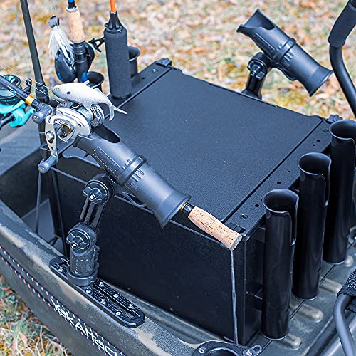 YakAttack Zooka II Rod Holder with LockNLoad Track Mount | Fits Spinning & Casting Reels | Adjustable Kayak Rod Holder Track Mount System | Yak Attack USA-Made - Image 4