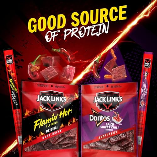 Frito Lay Jack Link's Doritos Meat Sticks, Sweet & Tangy BBQ, 0.92 oz Sticks (20 Pack) - Image 3