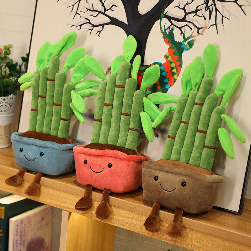Musical Cake Plush Toy with Plant Design - Image 3