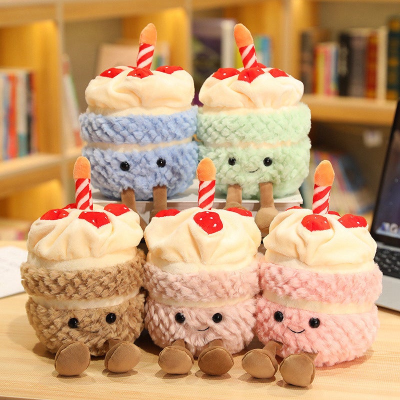 Musical Cake Plush Toy with Plant Design - Image 2