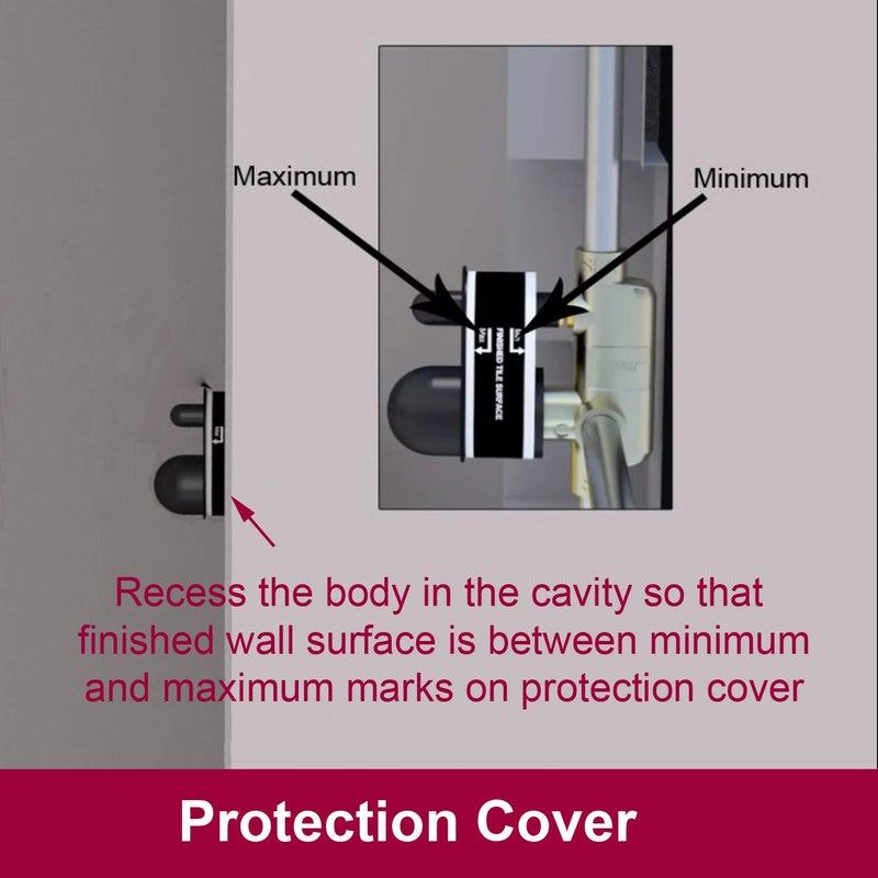 ALTON LEO13050 Brass Concealed Body High Flow Diverter Full Set With Bath Tub Spout And SS304 Grade 8INCH Overhead Shower Chrome Finish - Image 5