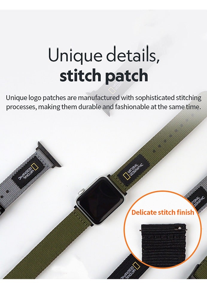 National Geographic Smart Watch Nato Strap 20mm Galaxy Watch - Green - Image 2