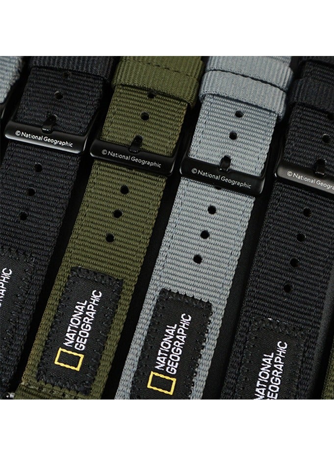 National Geographic Smart Watch Nato Strap 20mm Galaxy Watch - Green - Image 5