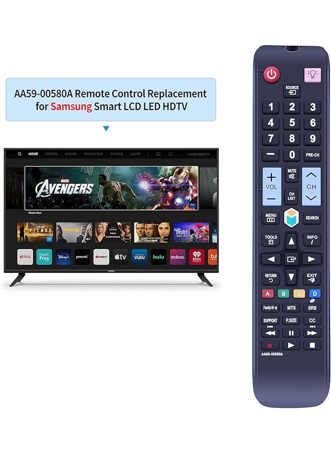 erorex - Aa59 00580A Replacement Remote Control Fit For Samsung Led Hdtv Tv Pn51E8000 Pn60E8000 Un40Es6100F Un40Es6150F Un46Eh5300 Un46Es6100 Un46Es6150F Un46Es7500 Un46Es. 8 000 - Image 1