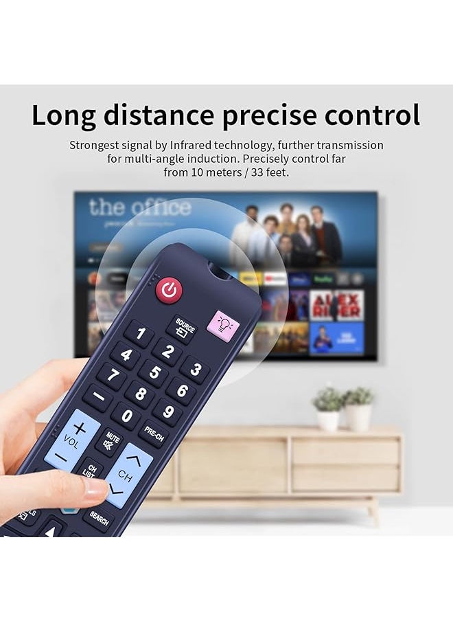 erorex - Aa59 00580A Replacement Remote Control Fit For Samsung Led Hdtv Tv Pn51E8000 Pn60E8000 Un40Es6100F Un40Es6150F Un46Eh5300 Un46Es6100 Un46Es6150F Un46Es7500 Un46Es. 8 000 - Image 1