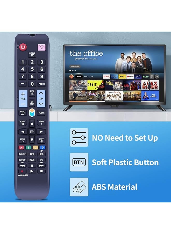 erorex - Aa59 00580A Replacement Remote Control Fit For Samsung Led Hdtv Tv Pn51E8000 Pn60E8000 Un40Es6100F Un40Es6150F Un46Eh5300 Un46Es6100 Un46Es6150F Un46Es7500 Un46Es. 8 000 - Image 1