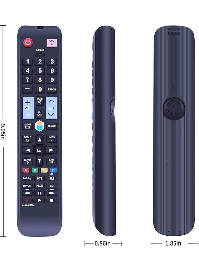 erorex - Aa59 00580A Replacement Remote Control Fit For Samsung Led Hdtv Tv Pn51E8000 Pn60E8000 Un40Es6100F Un40Es6150F Un46Eh5300 Un46Es6100 Un46Es6150F Un46Es7500 Un46Es. 8 000 - Image 1