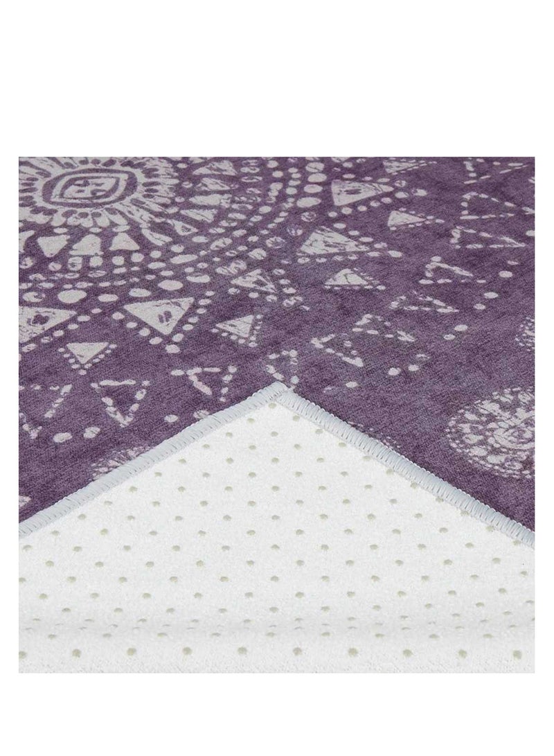 Manduka YOGITOES SKIDLESS MAT TOWEL 2.0 GEIJA PURPLE STANDARD  - Image 4