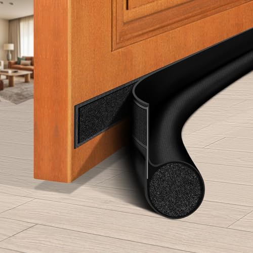 HomeProtect Door Draft Stopper 36 Inch Under Door Draft Blocker Door Sweep for Bottom of Door Reduce Cold Air Soundproof Light Odor Weather Stripping Door Seal Strip Fit for InteriorExterior