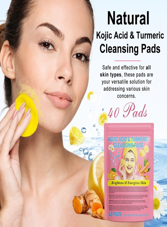 2 Pack Turmeric Cleansing Pads, Turmeric Exfoliating Pads for Face - Image 4