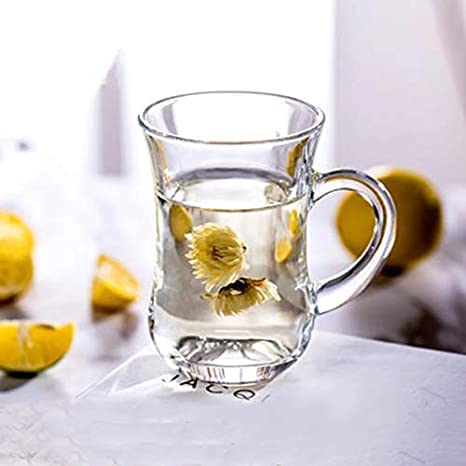 LVOOK Glass Tea and Coffee Cup Clear 140 ml 6 Pieces B03 - Image 3