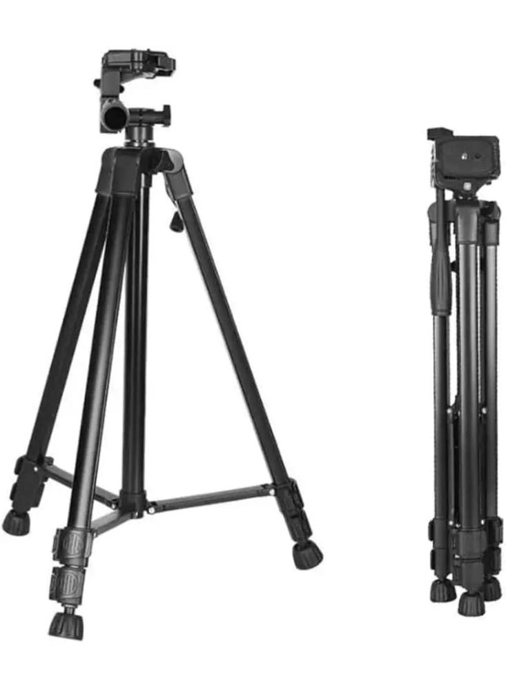 حامل كاميرا ثلاثي القوائم 3366 برأس دوار 360 درجة أفقيًا ورأسيًا - لكاميرات DSLR - Image 2