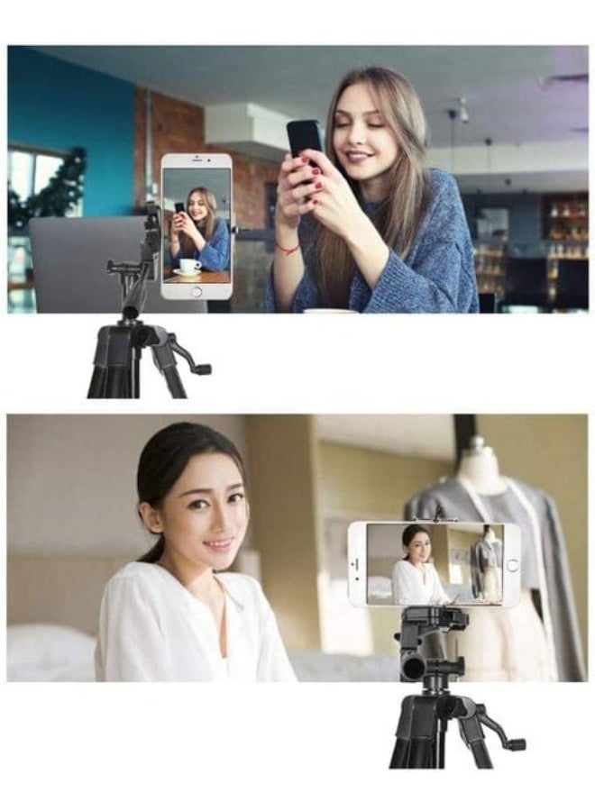 حامل كاميرا ثلاثي القوائم 3366 برأس دوار 360 درجة أفقيًا ورأسيًا - لكاميرات DSLR - Image 5