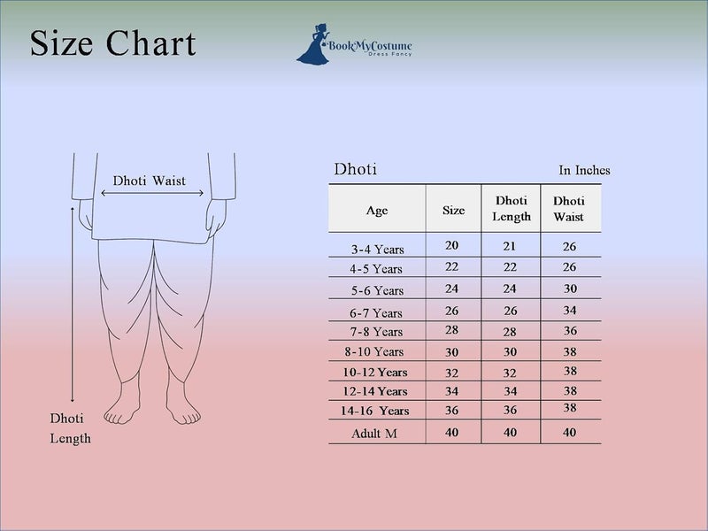 BookMyCostume Indian Traditional Costume for Kids | Ramayana Dress for Boys | Blue Dhoti with Patka Dussehra | Mythology Fancy Costume for School Annual Day Performance | 3-4 Years - Image 5