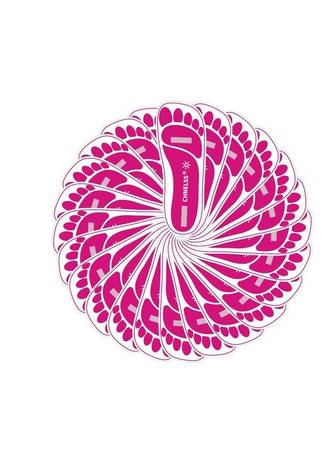 CHNELSS Pink 180 Pairs(360Feets) Spray Tan Feet Pads for Sunless Tanning Airbrush Spray Tan Sole Protecter - Image 1