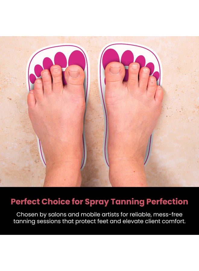 CHNELSS Pink 180 Pairs(360Feets) Spray Tan Feet Pads for Sunless Tanning Airbrush Spray Tan Sole Protecter - Image 3