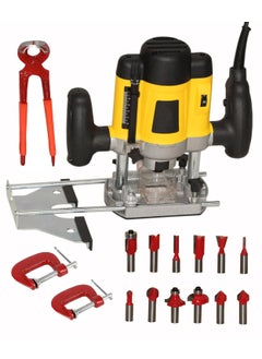 Digital Craft Digital Craft Electric Multifunction Woodworking Carving Machine Trimming Machine Slotting Machine Furniture Processing Tools Electric Router Machine kit8Inch Pincer Plier2 G Clamp  - Image 1