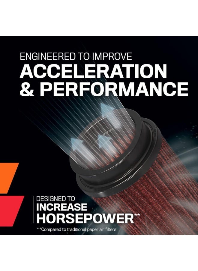 K&N K&N High-Flow Original Lifetime Universal Clamp-On Air Filter: High Performance, Premium, Washable: Flange Diameter: 3.5 In, Filter Height: 6 In, Flange Length: 1.75 In, Shape: Round Tapered, RE-0950 - Image 3