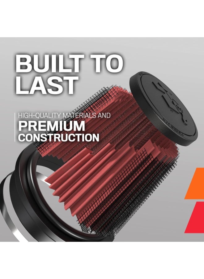 K&N K&N High-Flow Original Lifetime Universal Clamp-On Air Filter: High Performance, Premium, Washable: Flange Diameter: 3.5 In, Filter Height: 6 In, Flange Length: 1.75 In, Shape: Round Tapered, RE-0950 - Image 4