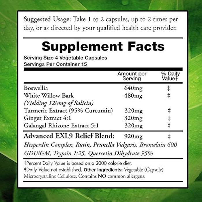 Doctors Nutra Nutraceuticals InflamEzze - Turmeric, Curcumin, Ginger Supplement - Gluten-Free, 60 Capsules - Image 2
