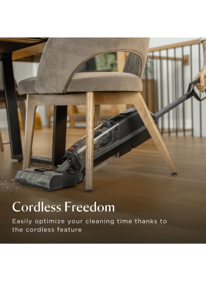 Bissell Omniforce Edge 4000E – Cordless Wet & Dry Vacuum Cleaner- Powerful Suction for Dry Cleaning with PowerVac Mode & ZeroGap Technology for Cleaning precision | 660 ml 64.75 W 4000E Grey - Image 5