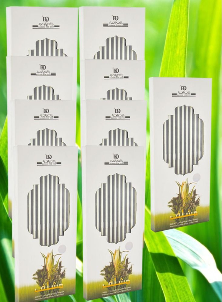 Banafa 9 Pieces Mushlaf Bakhoor Incense Sticks - Image 1
