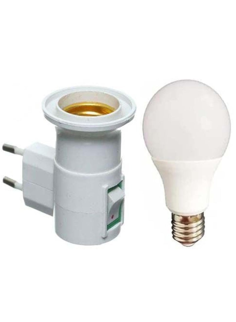 A screwdriver with a switch to turn on the bulbs directly + a 6-watt LED bulb, , white