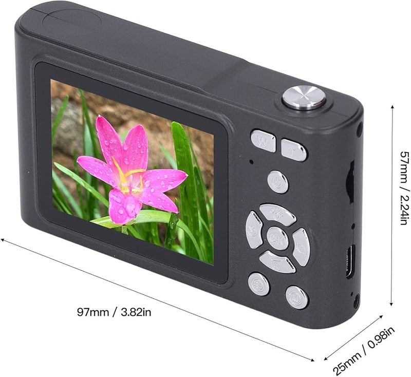 Aramox 48MP Digital Camera 16X Zoom Anti Shake Fun Filters Portable Black - Image 3