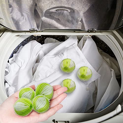 NKAM Pet Hair Remover for Laundry - 12Pcs New Upgrade Laundry Pet Hair Catcher Balls - Reusable Dryer Balls for Pet Hair, Lint Catcher for Washing Machine, Dog and Cat Lint Remover for Clothes - Image 4