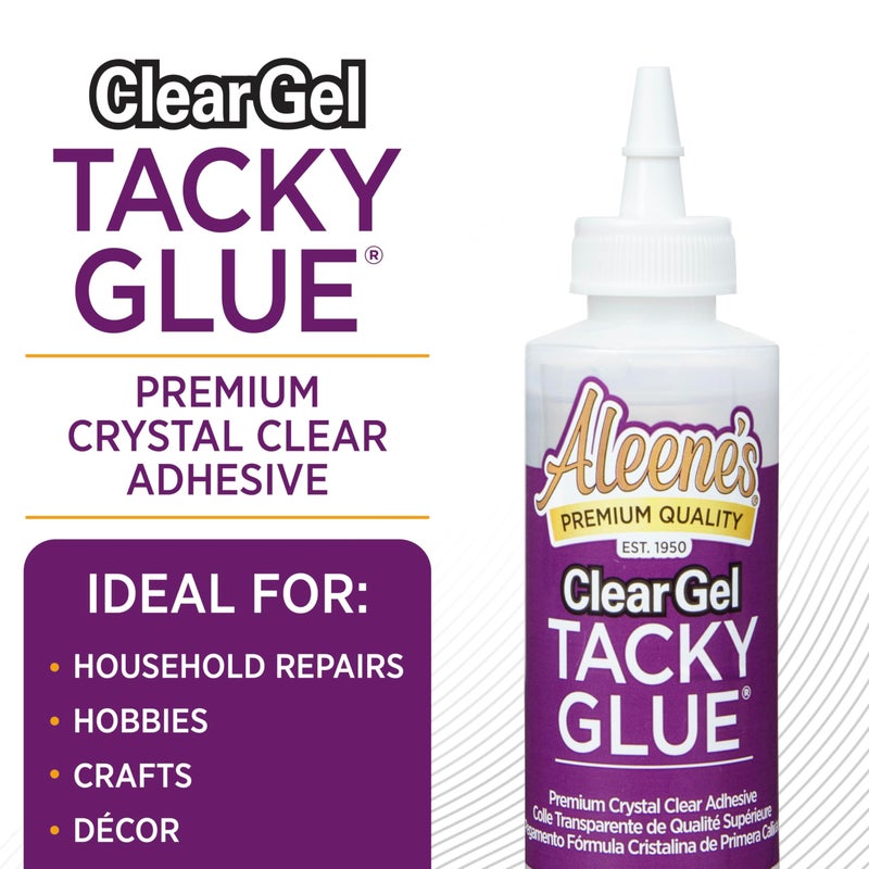 Aleene's AR6-2 Clear Gel Tacky Glue, 4 oz., 4 oz., Multicolor - Image 2